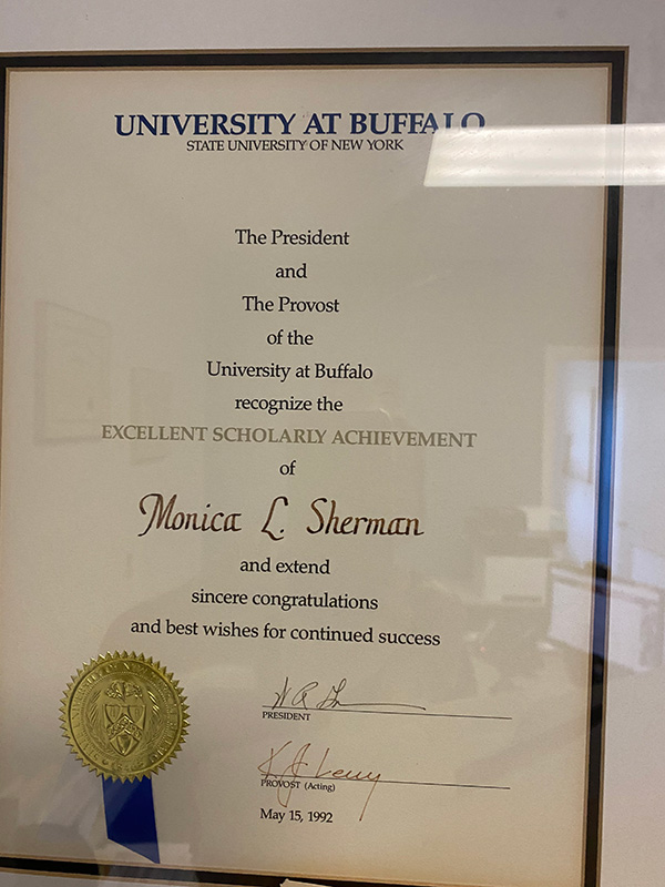 Monica L. Sherman | B.S.| University at Buffalo